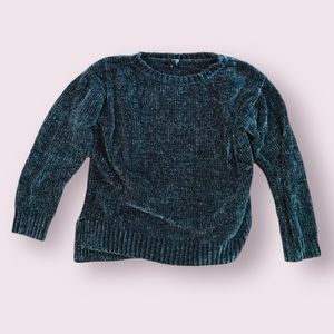 Dark Green Chunky Sweater S Jones New York Ribbed Knit